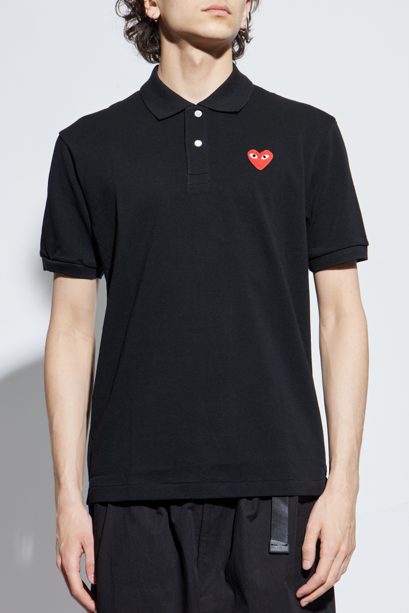 Comme des Garçons Play Polo with logo patch | Men's | Vitkac